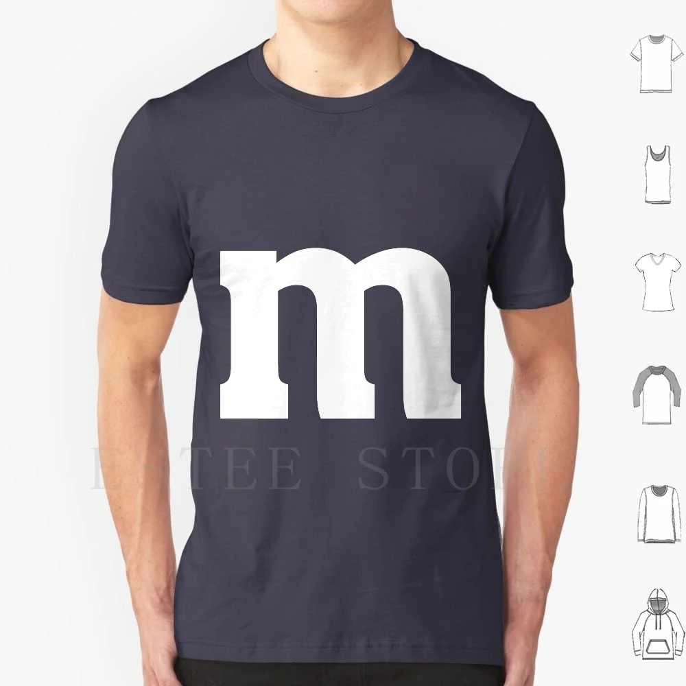 Halloween Candy M & m último minuto disfraz camiseta algodón hombres DIY estampado Halloween truco o trato disfraces de Halloween