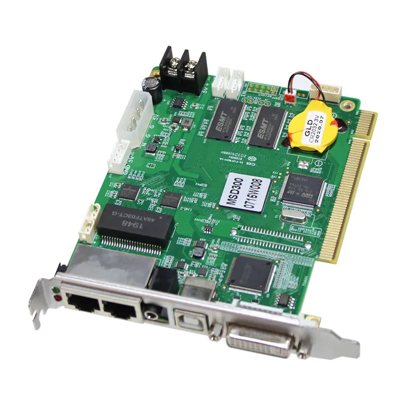 Sistema de envio de cartão de led nova star msd300, placa de vídeo síncrona de parede multifuncional, cor completa, para uso em palco