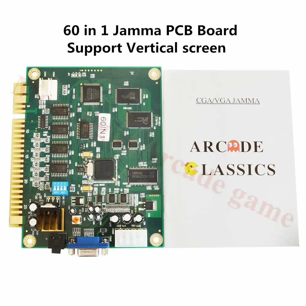 

60 in 1 Classical Arcade Game Jamma Multi Game Pcb board Support Vertical screen For Arcade Game Machine