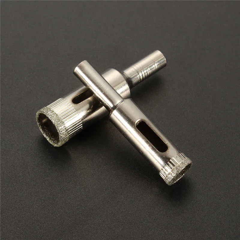 11 pz/set Set di punte da trapano per sega a tazza con rivestimento diamantato strumenti per piastrelle set di vetro di marmo
