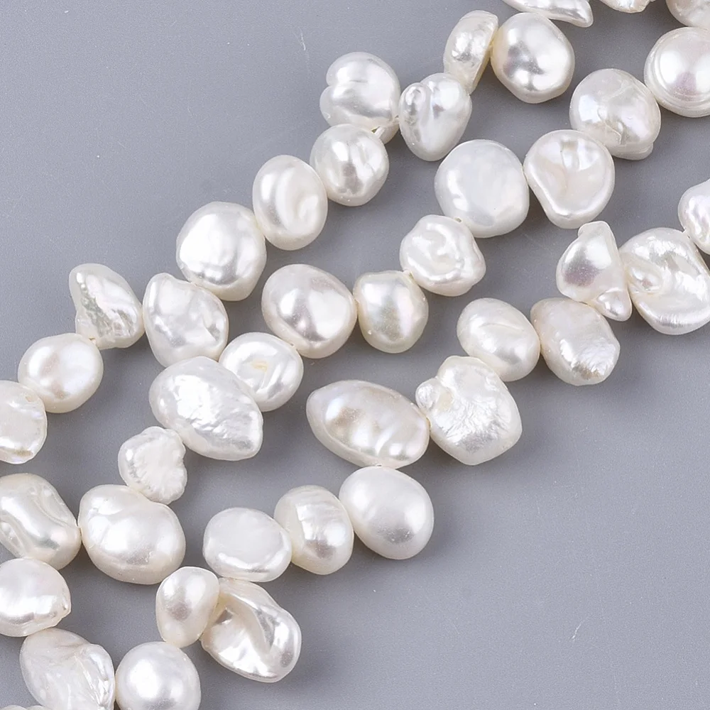1 strand Drop Nuggets Oval Natural Keshi Pearl Beads Strands DIY Jewelry Accessories Finding Necklaces Bracelets Making Supplies