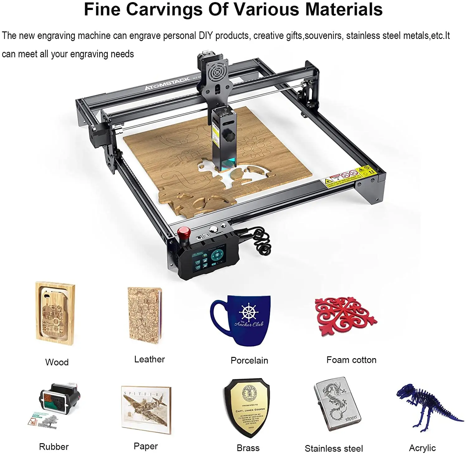 Atomstack S10 Pro X7PRO 50W Laser Graveermachine Stalen Metalen Gecoat Glas Lazer Graveur Diy Markering Mini Printer Hout cutter