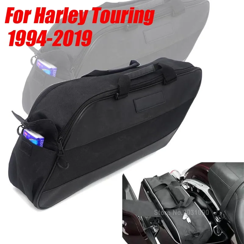 Motorcycle saddle bag luggage rack side bag lining for King Harley Travel Road King Electra Street gliding Ultra Tour FLTR FLHX