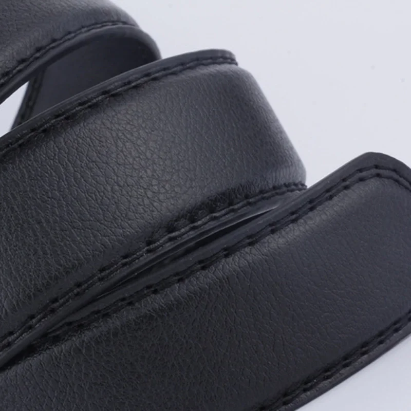 Ceinture en cuir PU pour hommes, ceinture d'affaires décontractée, ceinture design masculine, haute qualité, structure automatique en métal, marque de luxe, nouveau