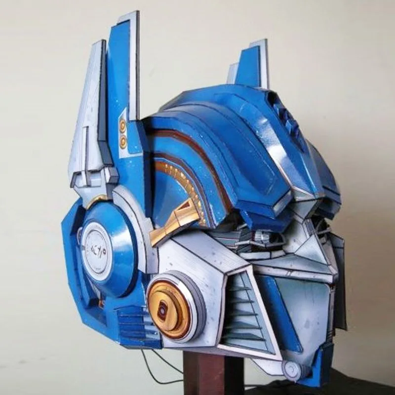 Head 3D Paper Model DIY Manual Film Television Transformation Car Robot Toys Prime Gift For Kids Headgear Paper helmet Anime