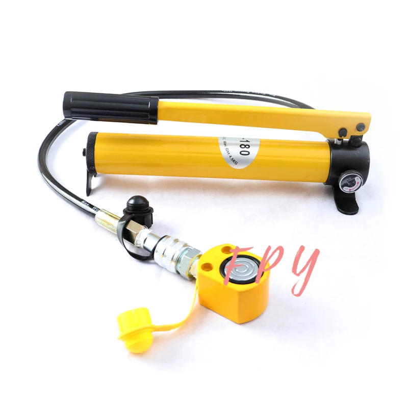 Thin Type Hydraulic Cylinder FPY-5 Hydraulic Lifting Jack with CP-180 Hydraulic Manual Pump