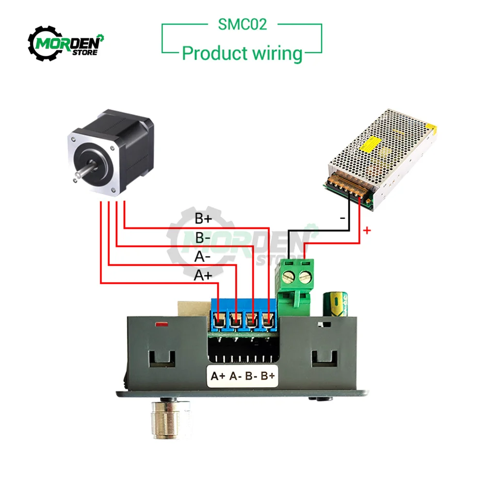 SMC 02 Drive Integrated 42 57 Stepper Motor Controller Forward And Reverse Drive Angle Pulse Speed PIC Serial Communication