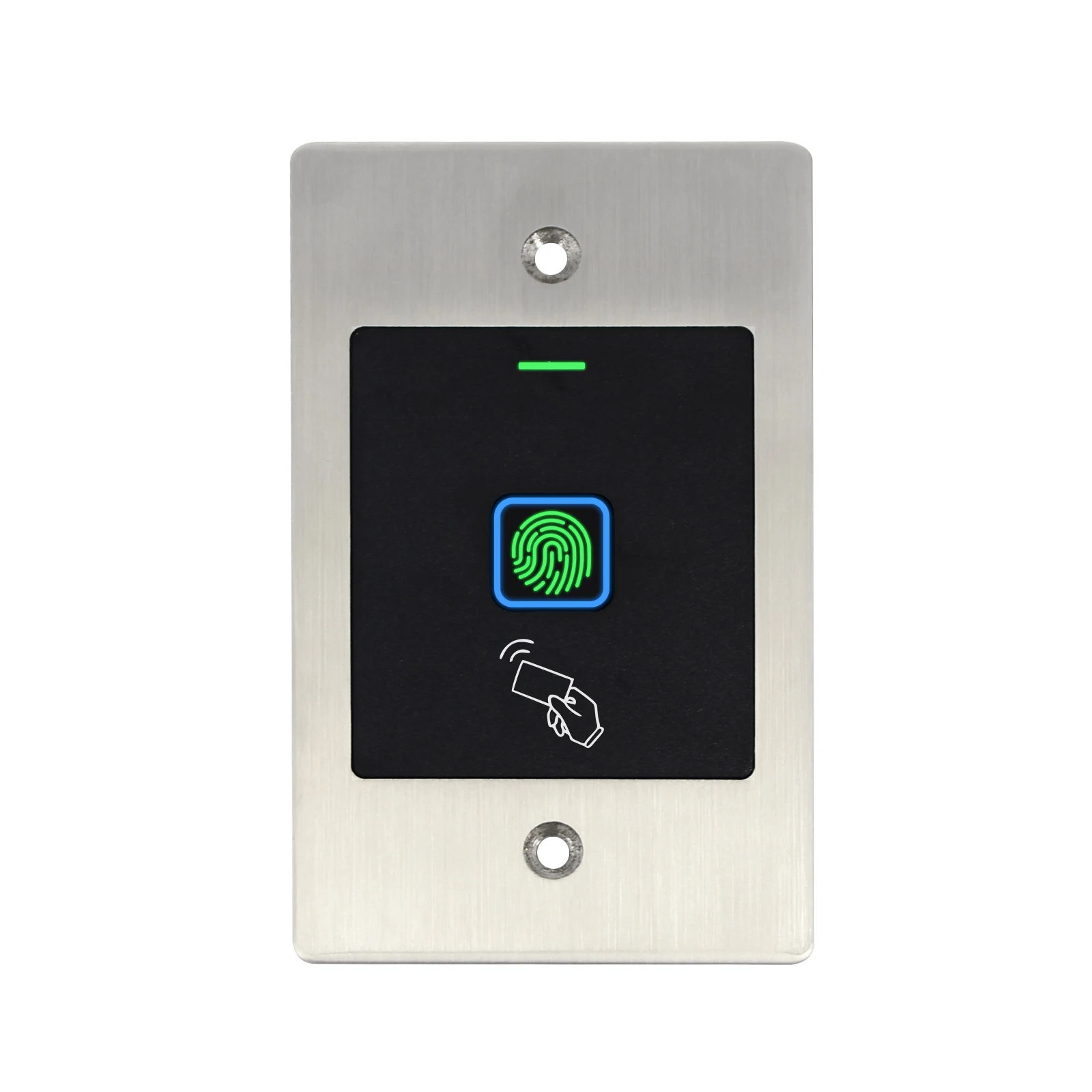 125KHz RFID fingerprint access control reader metal shell door lock IP66 waterproof wall-mounted embedded  input  output Wiegand