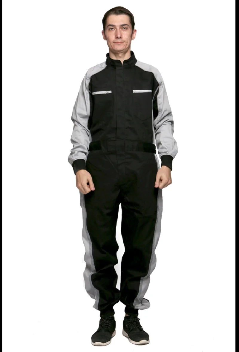 Cotton coverall work uniform Wear-resistant overall dust-proof repairman workshop mechanic welding suit Racer rescue anti-static