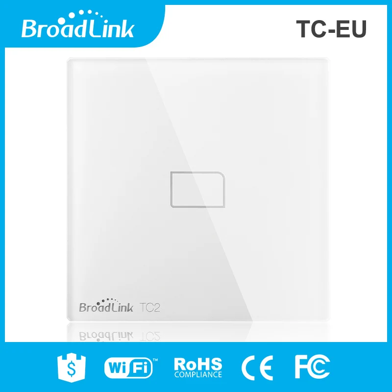 برودلينك TC2 الاتحاد الأوروبي الذكية الجدار مفتاح الإضاءة التي تعمل باللمس ، يعمل مع اليكسا ، جوجل الرئيسية ، IFTTT