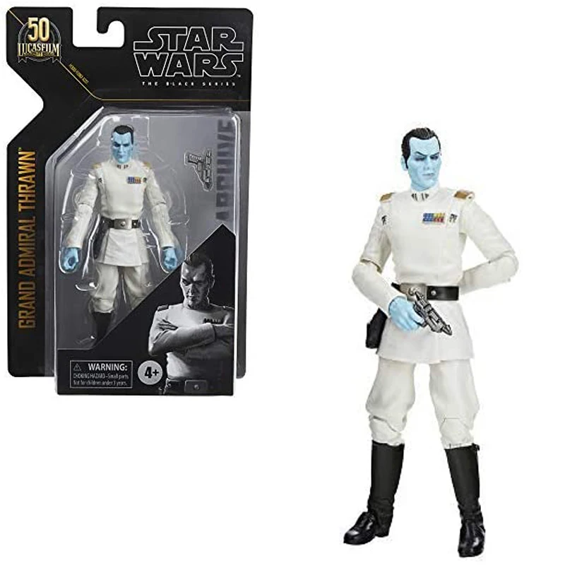 Star Wars The Black Series Archive Grand Admiral Thrawn Toy 6-calowe figurki kolekcjonerskie Rebels Zabawki dla dzieci