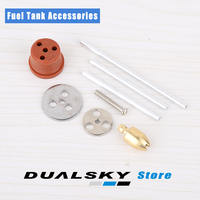 Fluorine Rubber Fuel Plug/Fuel Dot/ Fuel Tank Metal Kit/Hammer/ Aluminu  tubing for Gasoline Engine  Nitro Engine  RC Airplane