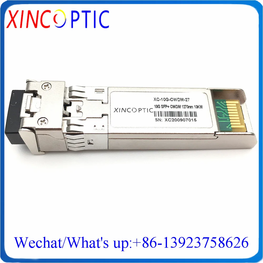 

10G 10KM CWDM SFP + модуль трансивера, 10 Гбит/с 1270 нм Дуплексный LC оптоволоконный модуль, совместимый с кодом Cisco или другим