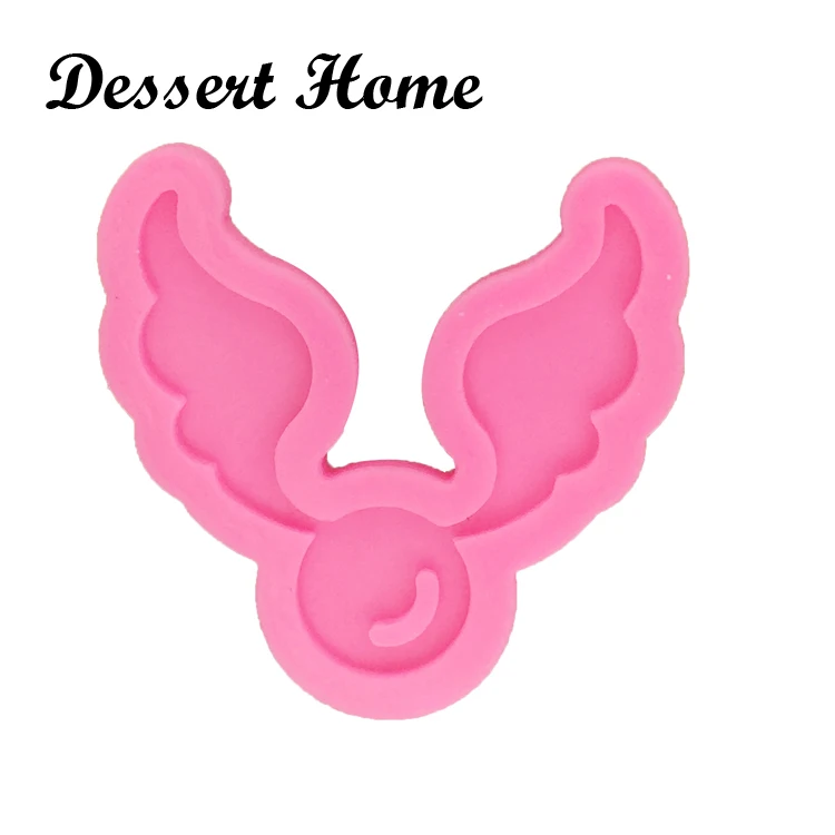 DY0068 Angel Wings Epoxy Resin Molds For Jewelry Diy Silicone Keychain Necklace Earring Decoration Shiny Glossy