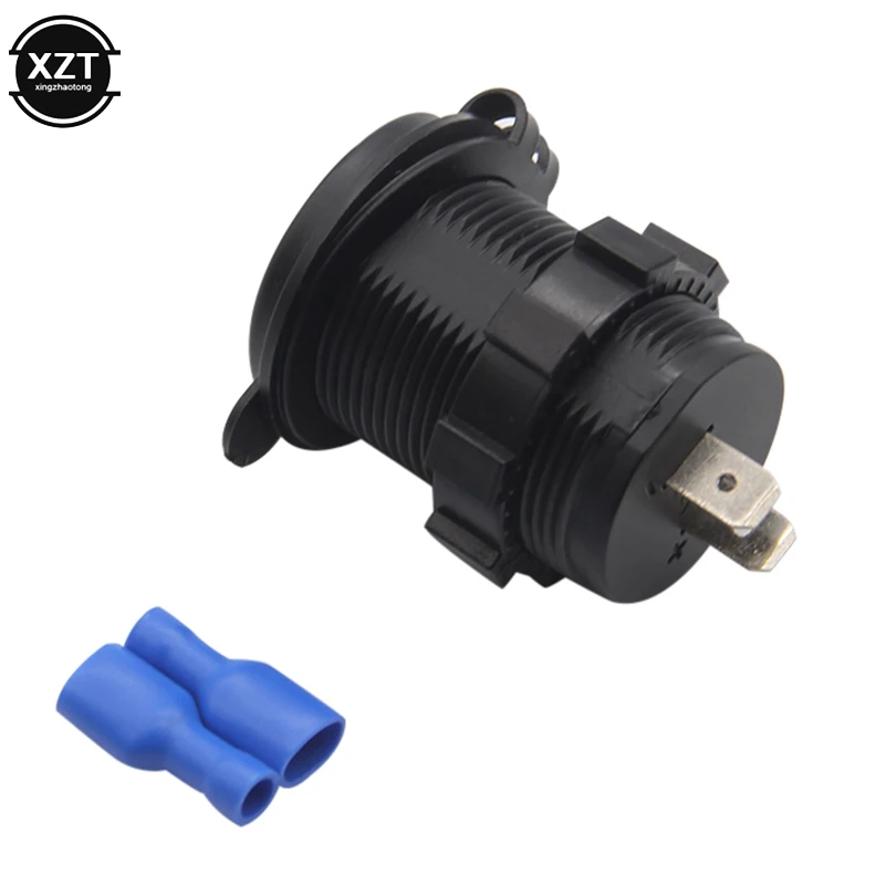 Auto Car-Styling Vehicle Charger 5V 4.2A Dual USB Charging Socket Adapter Power Outlet for 12V 24V Motorcycle Car LED