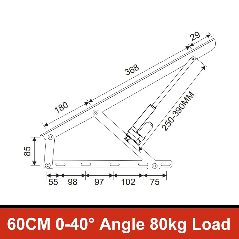 Windows Sofa Bed Plate Mechanism Support Frame fElectric Lifting Rod Upturn Pneumatic Support Rod Box Lifter Adjustable Bedstock