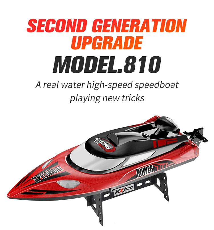 

HongXunJie HJ810/HJ806 High Speed RC racing Boat 35km/h 200m Control Distance Fast Ship With Water Cooling System