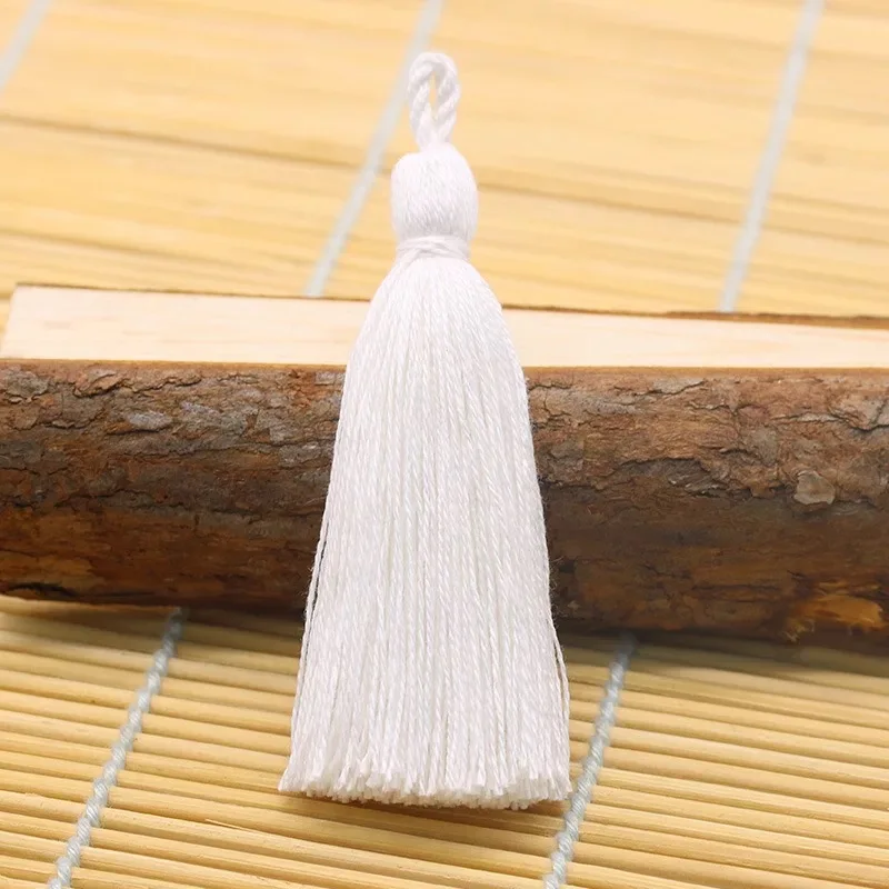 8cm Cotton Tassel Hanging Rope Fringe Tassel for Sewing Curtains Garment Home Decoration Jewelry Craft DIY Accessories 10pcs/lot