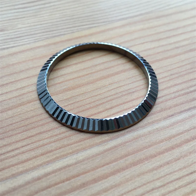 steel dog toothed ring bezel pad for Rolex Datejust 41mm automatic watch