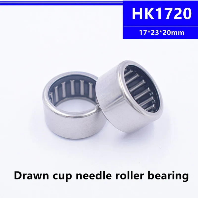 

20pcs/50pcs high quality HK1720 17x23x20mm Drawn Cup Caged Needle Roller Bearing 17*23*20mm HK172320