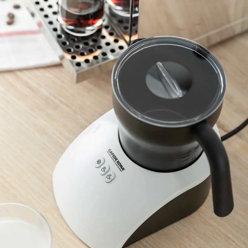 Электрический пенопластовый аппарат бытовой паровой горячий и холодный коммерческий автоматический пенопласт Espumador De Leche Capuccino Maker