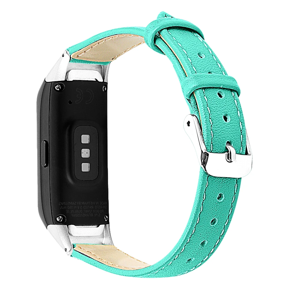 Leather Wrist Band for Samsung Galaxy Fit SM-R370 Smart Bracelet Strap Replacement Watchband for Samsung Galaxy Fit R370