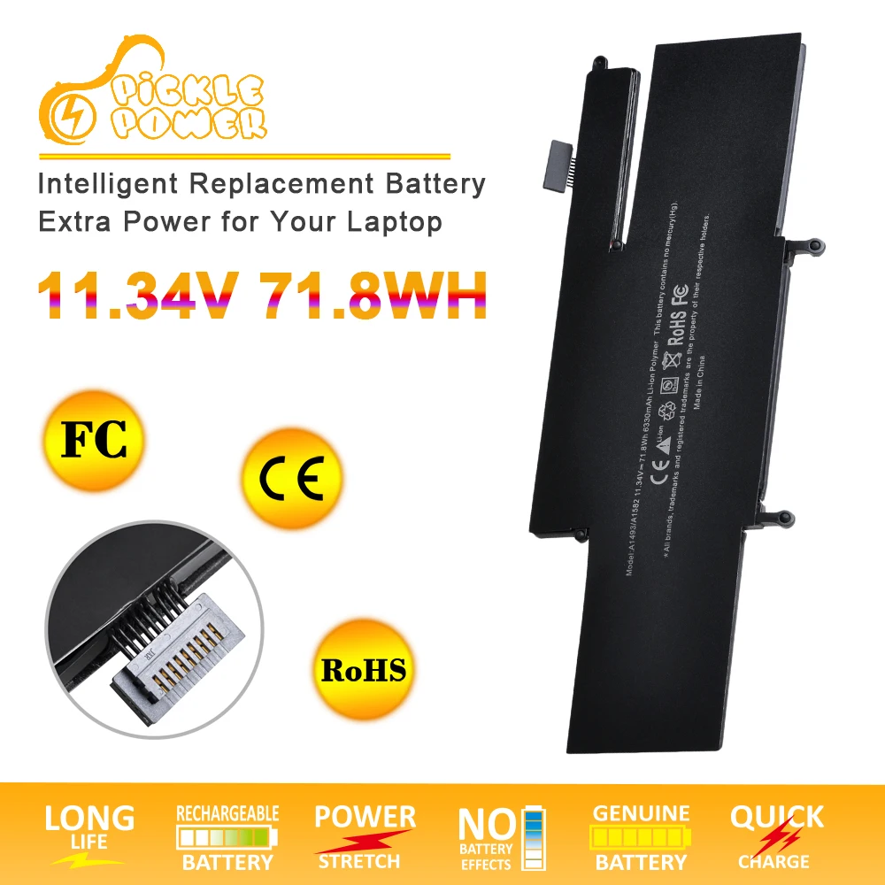 

A1493 Laptop Battery for Apple A1502 ME864LL/A ME866LL/A MacBook Pro 13" Retina Battery-Only for Late 2013 Mid 2014 Version