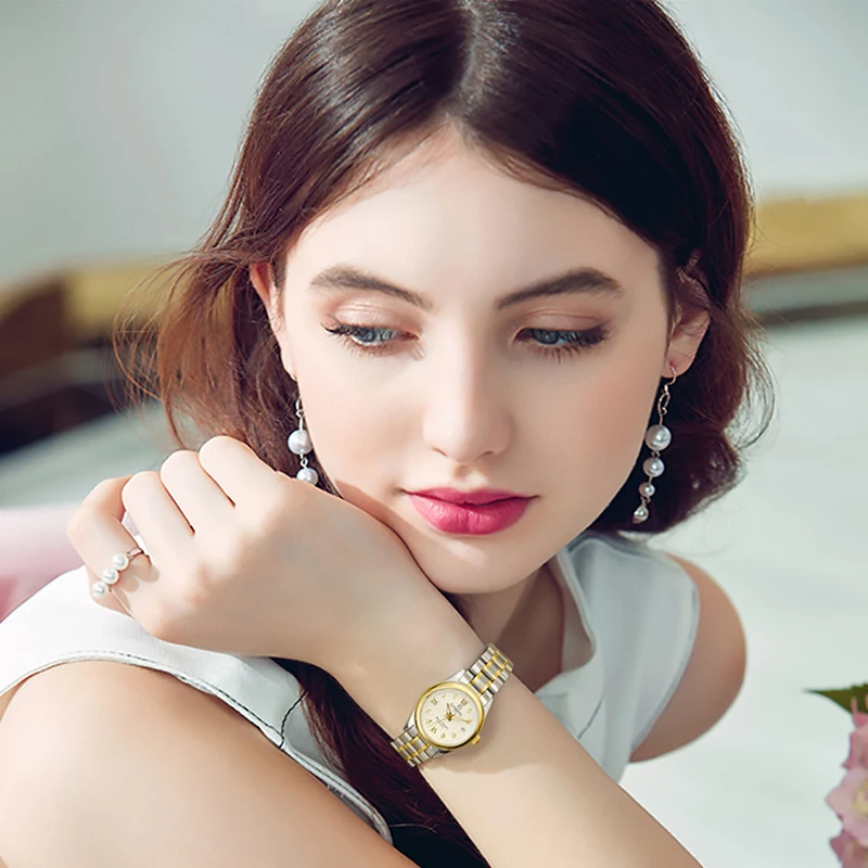CARNIVAL Brand Dress Watch Ladies Luxury Sapphire Automatic Movement Mechanical Wristwatches Waterproof for Women Reloj Mujer