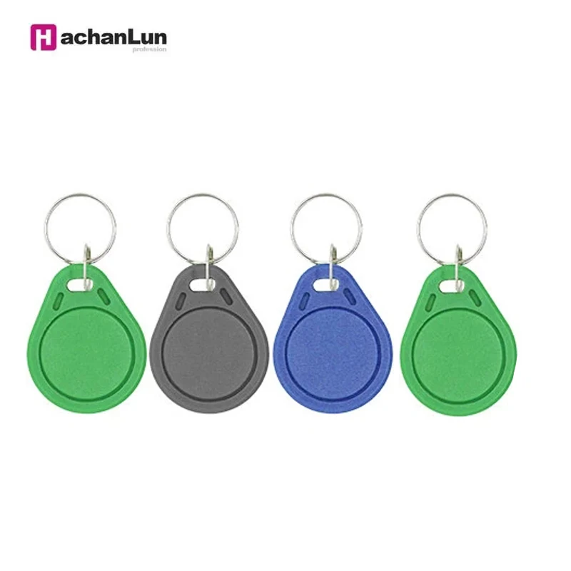 13.56MHz IC M1 S50 RFID Key Tag Card Token Attendance Management Keychain ABS Waterproof Keyfobs Tags 5/10pcs