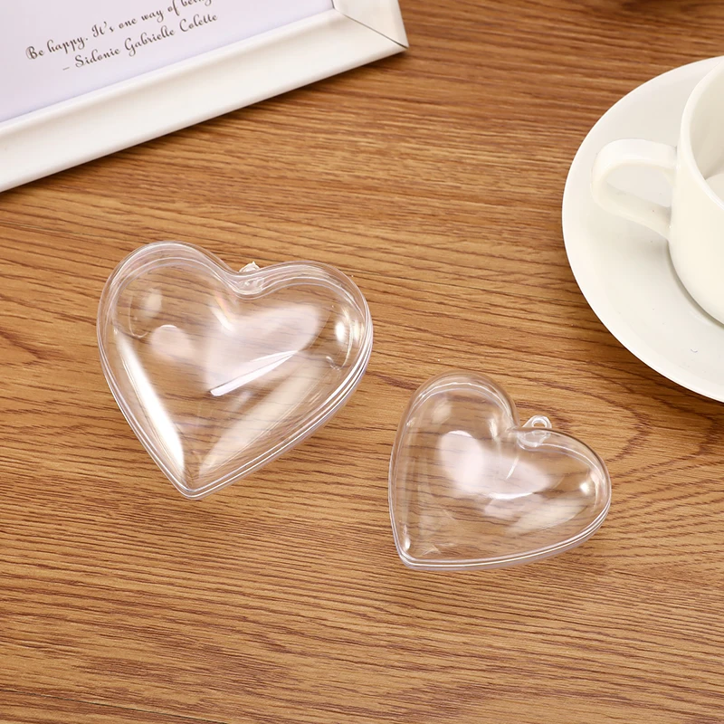 4Type Clear Plastic 3D Bath Bomb Mold Heart Shape DIY Bath Bomb Mold DIY Christmas Xmas Trees Decoritions Bath Accessories