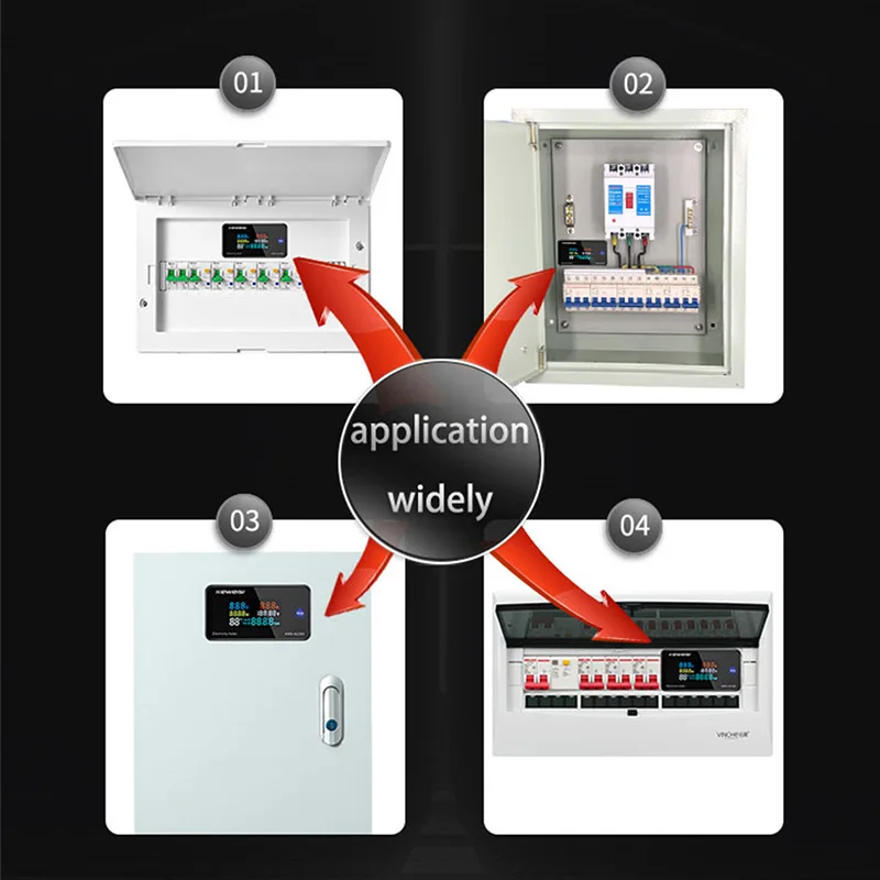 Digital AC 50-300V Voltmeter Ammeter with Timer Reset Function Cumulative Electricity Energy Power Meter Current Capacity Tester