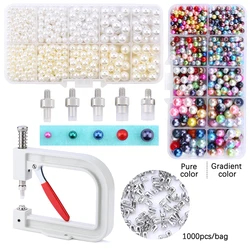 Pearl Setting Machine Tools Pearls Rivet Buttons DIY Handmade Beads Buttons Sewing Accessories For Hats/Shoes/Clothes/Bag/Skirts