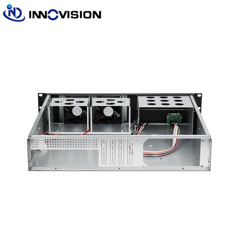 Funcional 2U Rack Mount Chassis, Rc2400W, Suporte Micro ATX Server Motherboard