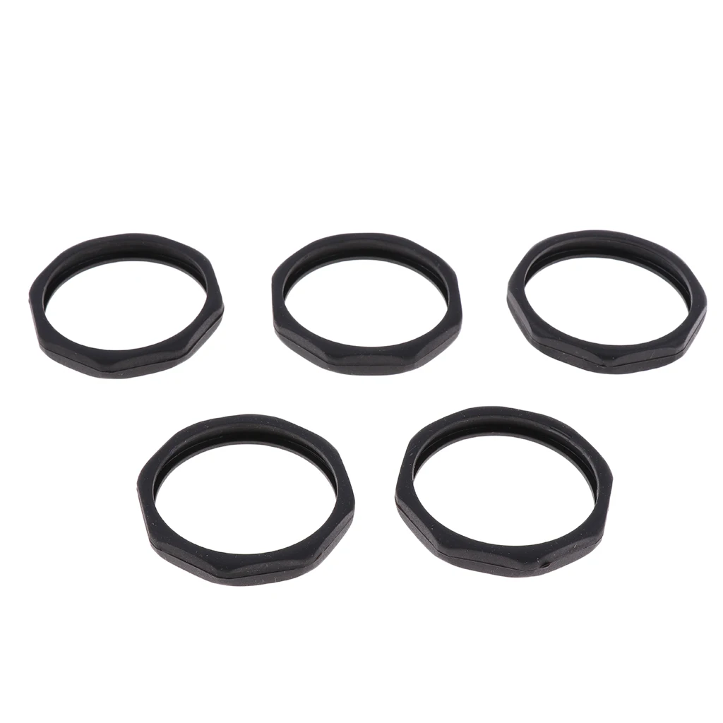 5pcs Microphone Slip Anti-Rolling Protection Ring Mic Silicone Ring for KTV Karaoke Handheld Microphone