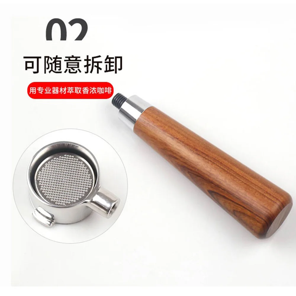 51mm Bottomless Coffee Handle Non-Pressurized Portafilter with Filter Basket For Espresso Coffee Machine Stainless Steel Parts