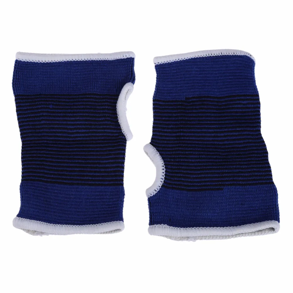 1Pair Elasticated Knee Blue Knee Pads Knee Support Brace Leg Arthritis Injury GYM Sleeve Elasticated Bandage Ankle Brace Support