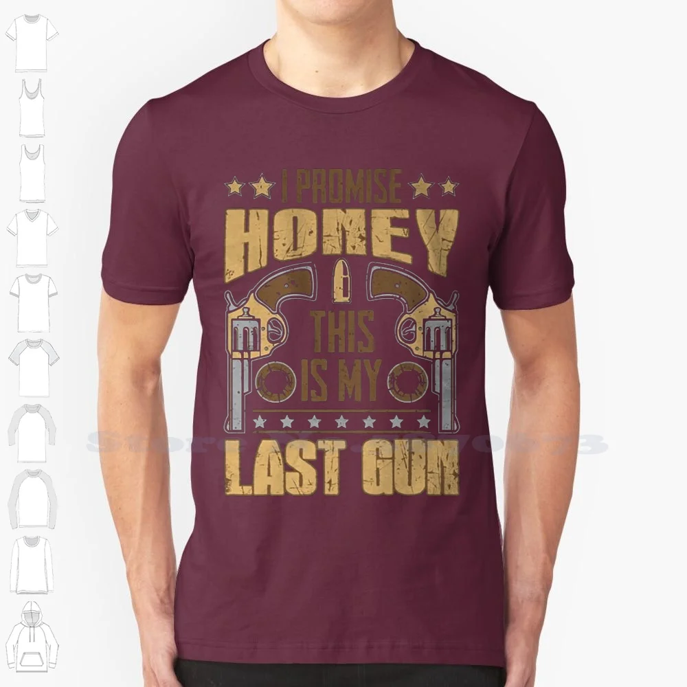 Hip Hop Novelty T Shirts Men's Brand Clothing-Funny I Promise Honey Gun T Shirt