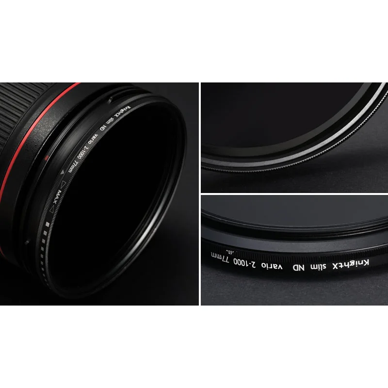 KnightX ND2 per ND1000 Fader Variabile ND filter Regolabile Per canon sony nikon 1300d d5100 d3300 fotografia 52 millimetri 58mm 67 millimetri