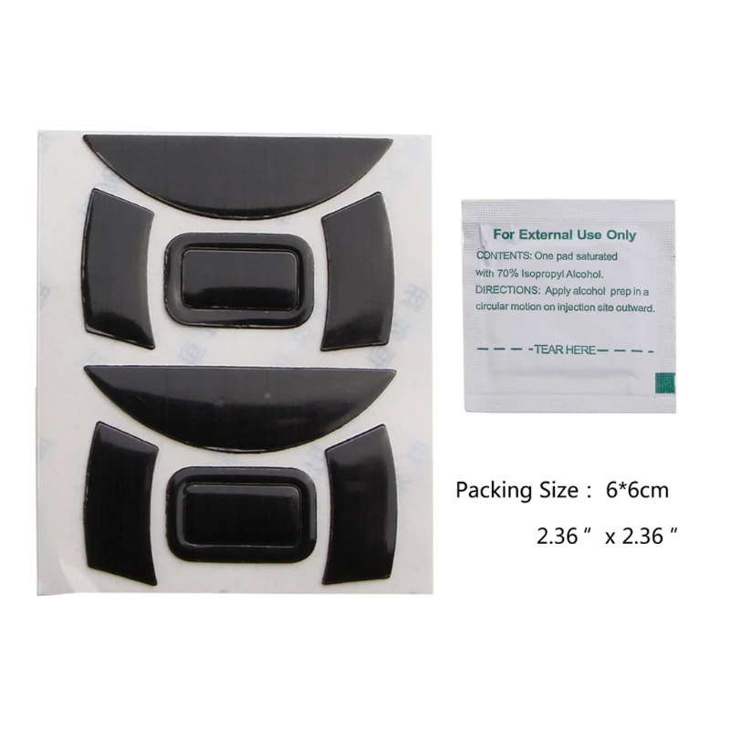 Maus Skates Pads 2Pack Abgerundet Gebogen Kanten Maus Feet Ersatz für DeathAdder Ätherisches Maus