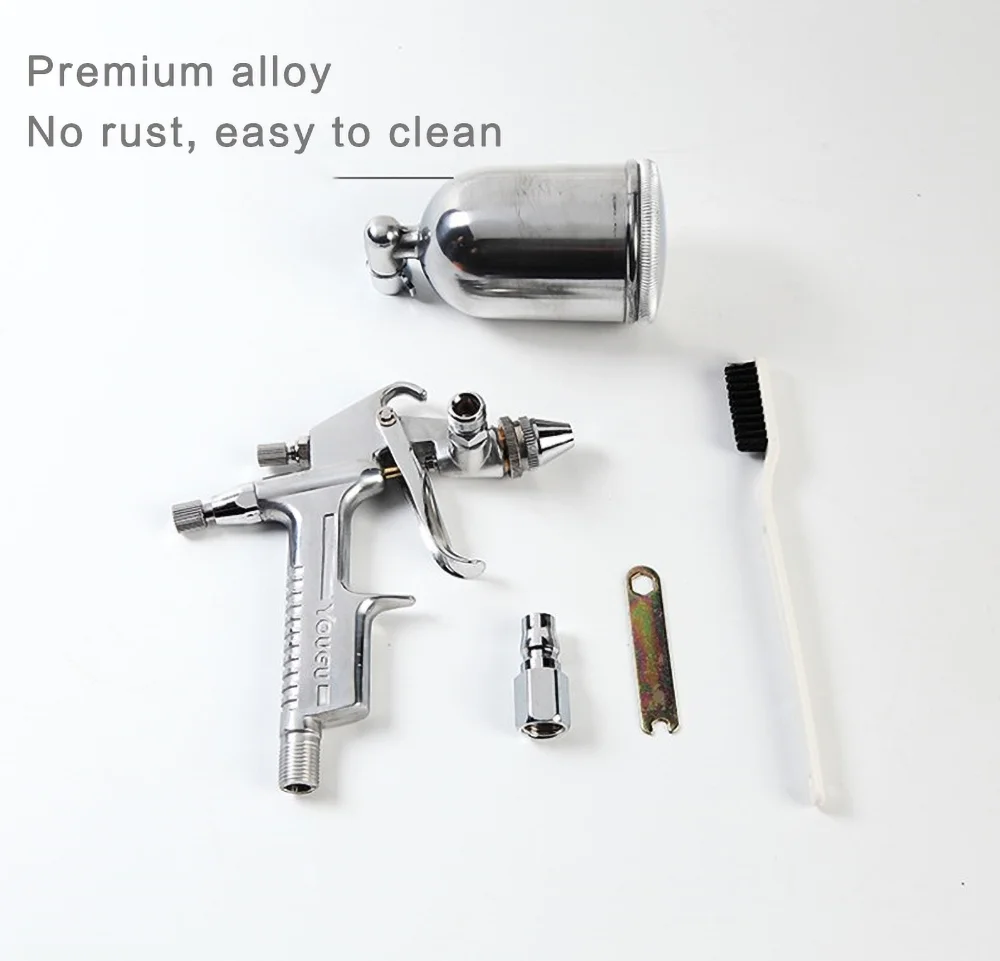 Stainless Steel Glaze Spraying Can Pneumatic Spray Gun K3/F2, Blowing Glaze and Coloring Pottery Tools for Large Area Glazing