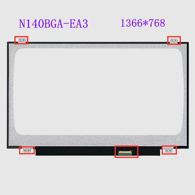 14.0-inch Laptop LCD Screen N140BGA-EA3 1366X768 HD eDP 30Pin matte matrix display panel replacement