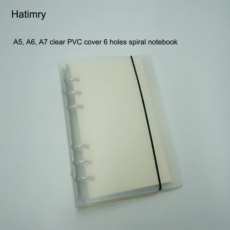 

New style PVC coverA5 A6 A7 6 holes clearly notebook and travlers notebook refiller for school supplier