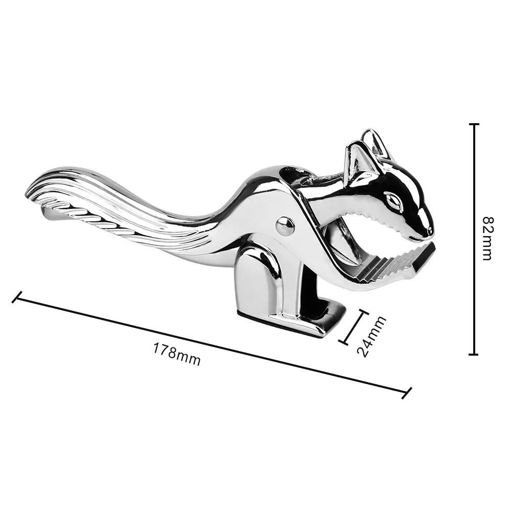 Nuts Nutcracker Sheller Opener Squirrel Shape Pine Pecan Hazelnut Plier Almond Nut Pecan Quick Walnut Cracker Multi-Function