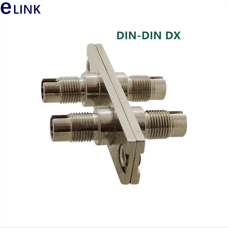 DIN-DIN Fiber Optic Adapter, DIN-FC, DIN-ST, DIN-SC, Optical Fiber Connector, DIN Coupler, Wholesale, FTTHELINK