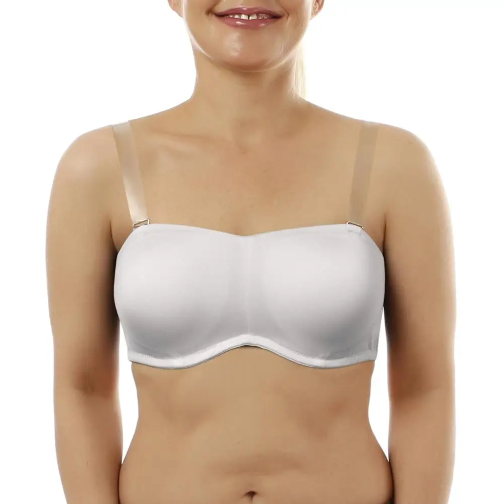 Sujetadores transparentes con tirantes para mujer, sujetador acolchado con aros convertibles ajustables sin tirantes, copas completas A, B, C, D,