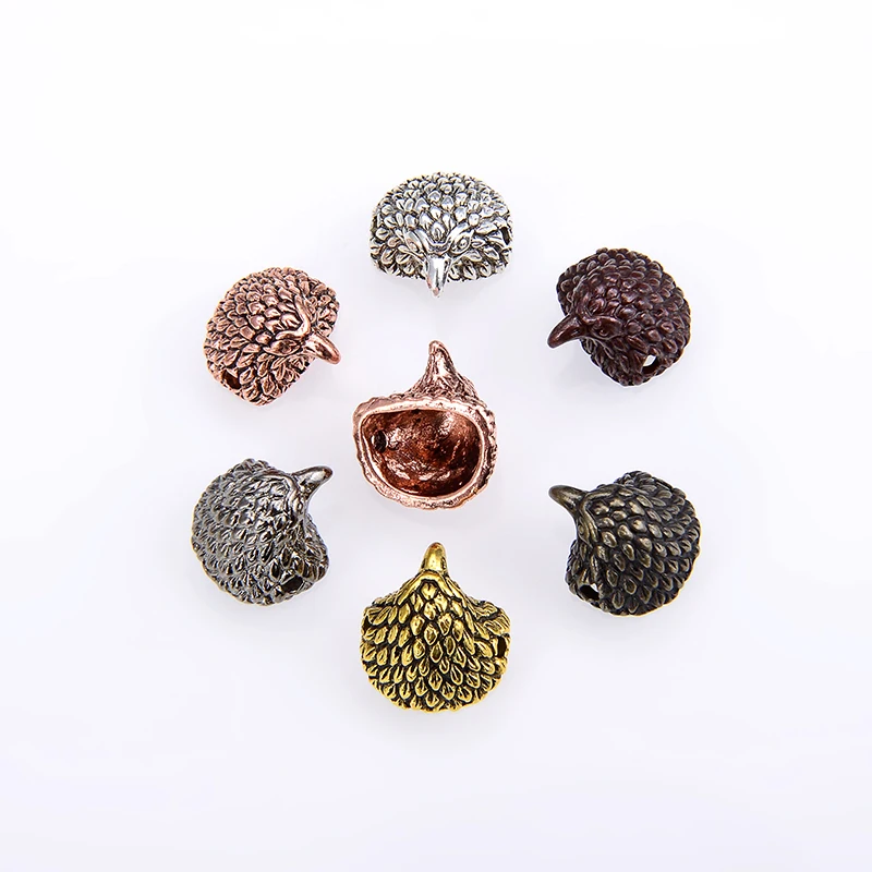 10PCS/package Wholesale Vintage New Arrival Animal Style Bracelet Accessories Eagle head Beads for Jewelry Making DIY Components
