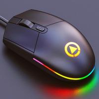 7 LED Backlight Ergonomic Wired Gaming Mouse USB Optical Computer Mouse Gamer Adjustable DPI Mice for PC Laptop Computer Desktop