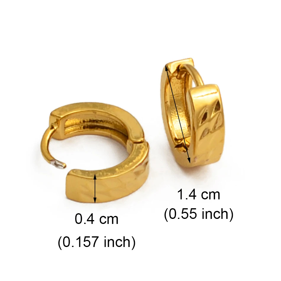 Anniyo Gold Color Small Stud Earrings Women Girl,Wholesale Prices Arab Africa Middle East Earrings Wedding party Item #121516