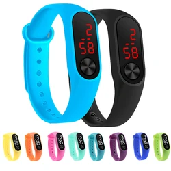 Relojes para niños, Reloj deportivo Digital LED para niñas, niños, mujeres, hombres, Reloj electrónico de pulsera de silicona, Reloj infantil