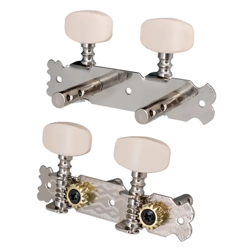 2 Teile/satz Ukulele String Tuning Pegs Tasten Ukulele Mechaniken Tunersguitar Zubehör Teile Chrom Musical Instrument – Detail 1